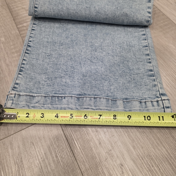 Nicole Miller Light Blue Wide Leg Jeans Size 14 - Picture 7 of 11